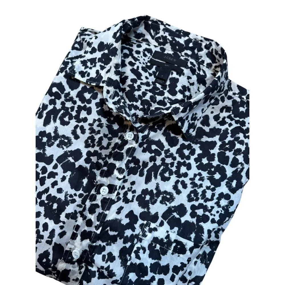 J.Crew Womens Animal Print Button - Image 9