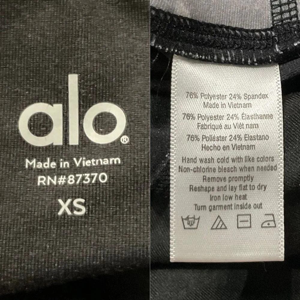 Alo Black Crystal Airbrush Legging XS - Image 7