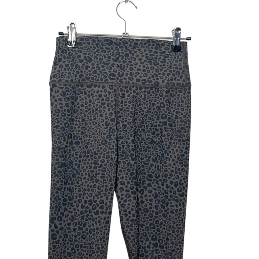 ALO Yoga Vapor High Waist Leopard Leggings Women’s XS Olive Branch Stretch - Image 3