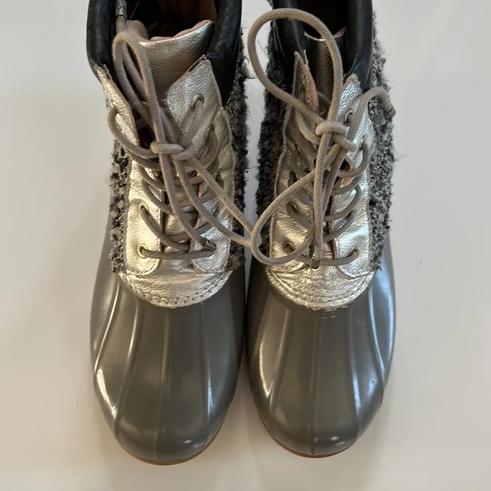Sam Edelman Gray Bling Snow Rain Boots 8 - Image 3