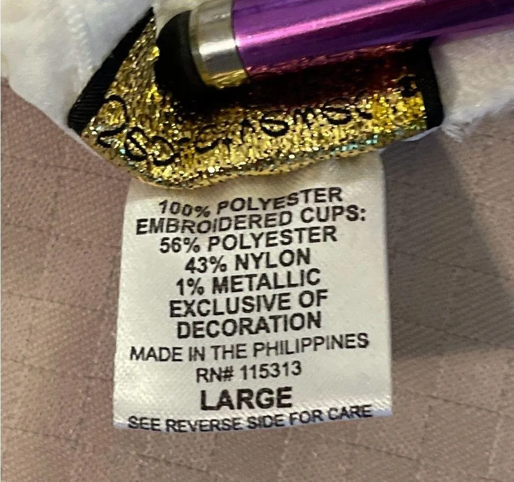 Seductive Wear by Cinema Etoile NWT ivory chiffon & lace babydoll set. Size L. Size L - Image 8