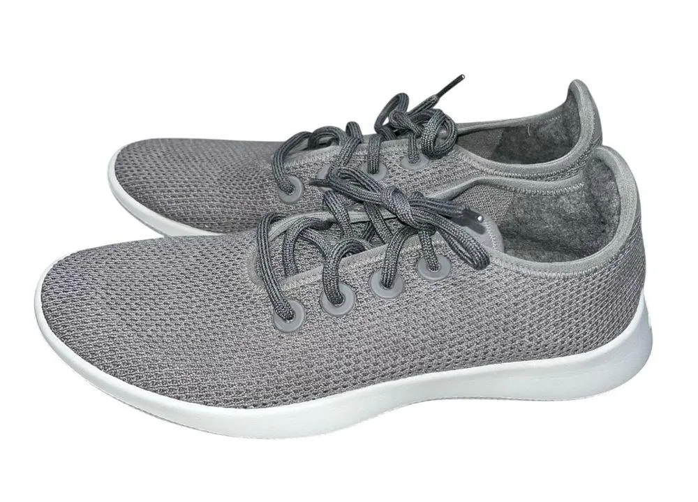 Allbirds Gray Tree Runner Lace Up Sneakers Shoes size 10 - Image 5