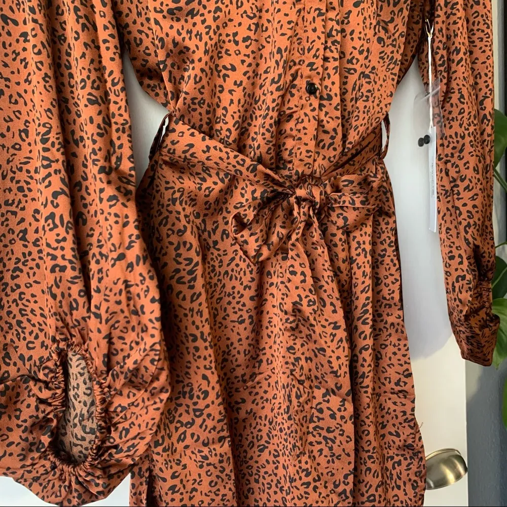 Bishop+Young Naomi Belted Cheetah Print Dress NWT - Image 4