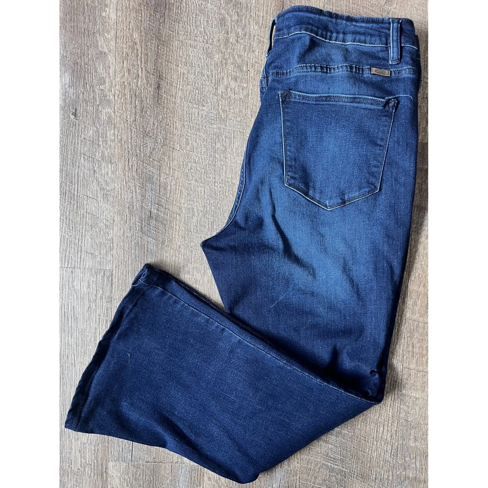 Kan Can dark‎ wash bootcut jeans size XL Blue - Image 4
