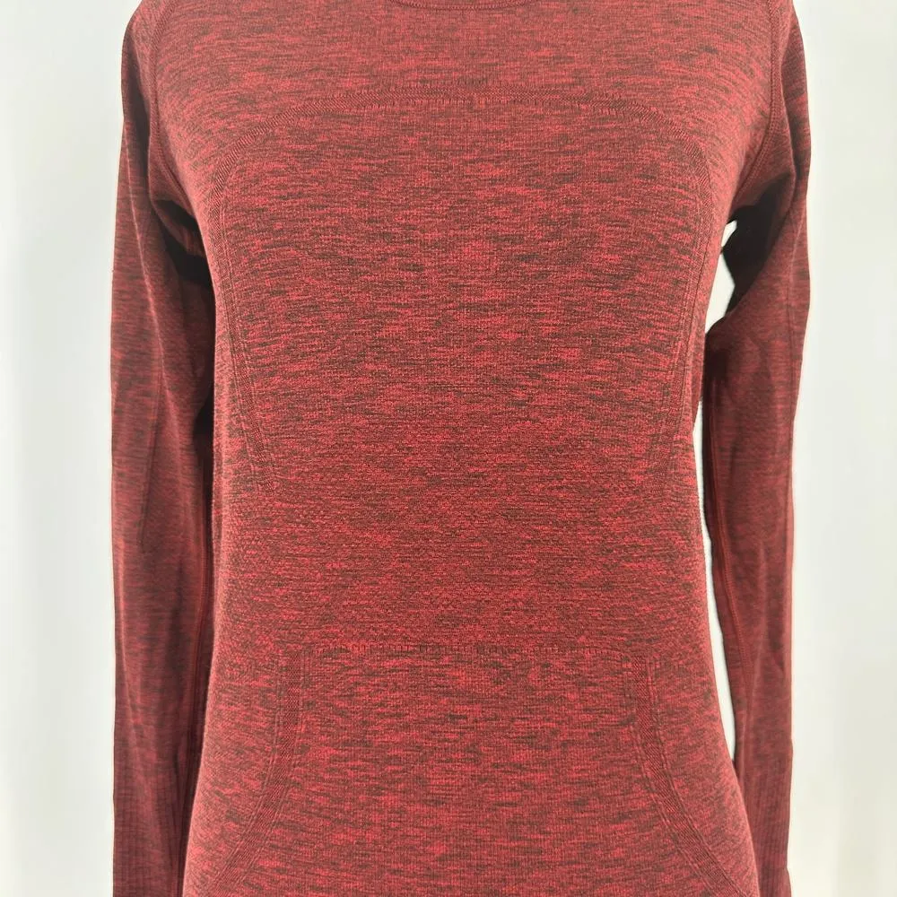 Lululemon Maroon Long Sleeve Swiftly Tech Shirt Size 6 - Image 3