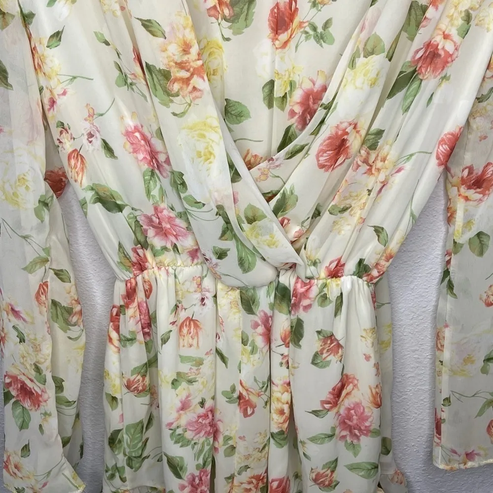 Kaitlyn‎ Floral Shorts Romper - Image 3