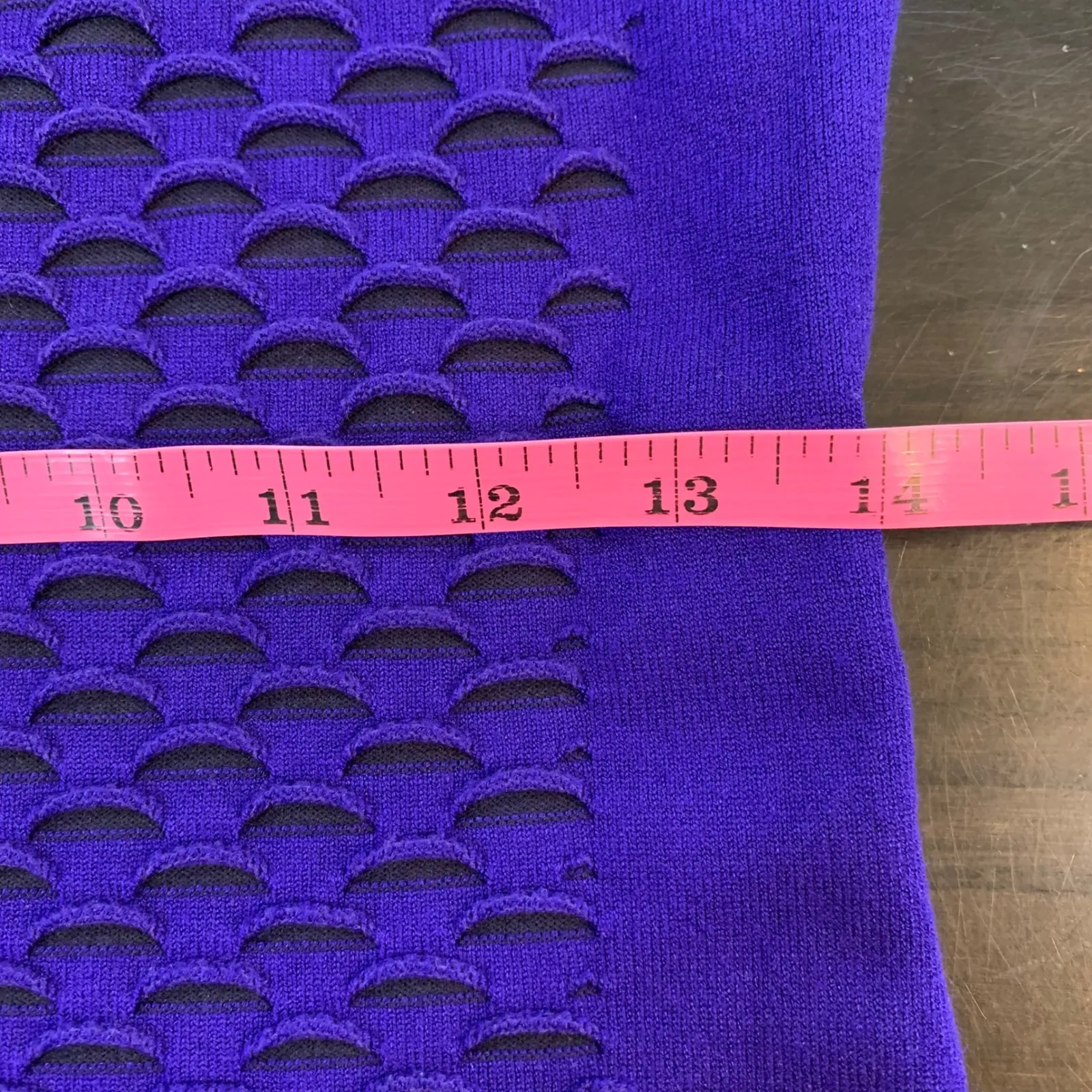 Karen Millen‎ Dopamine Dress Purple Textured Bodycon Sleeveless Size 3 (US 6) - Image 11