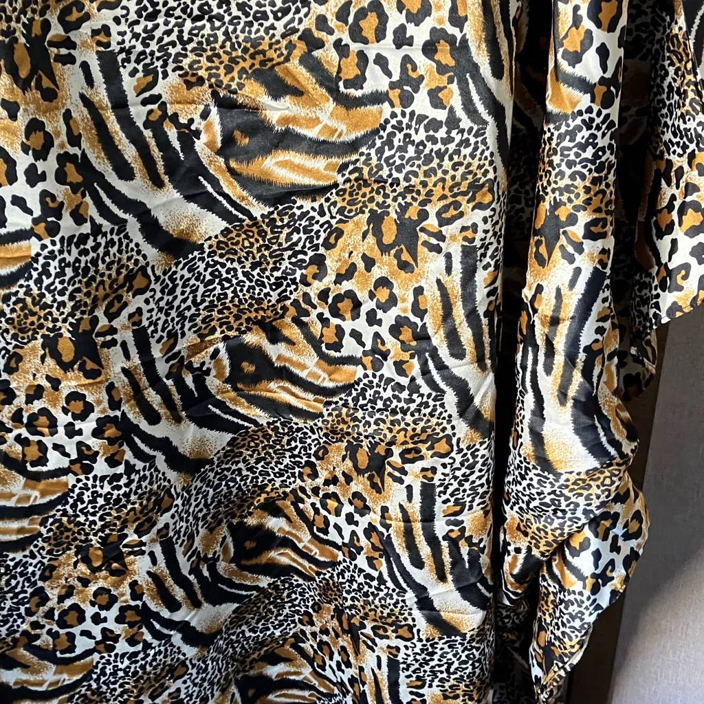 Santé Classics Leopard Print caftan with embellished neckline Black Size undefined - Image 15