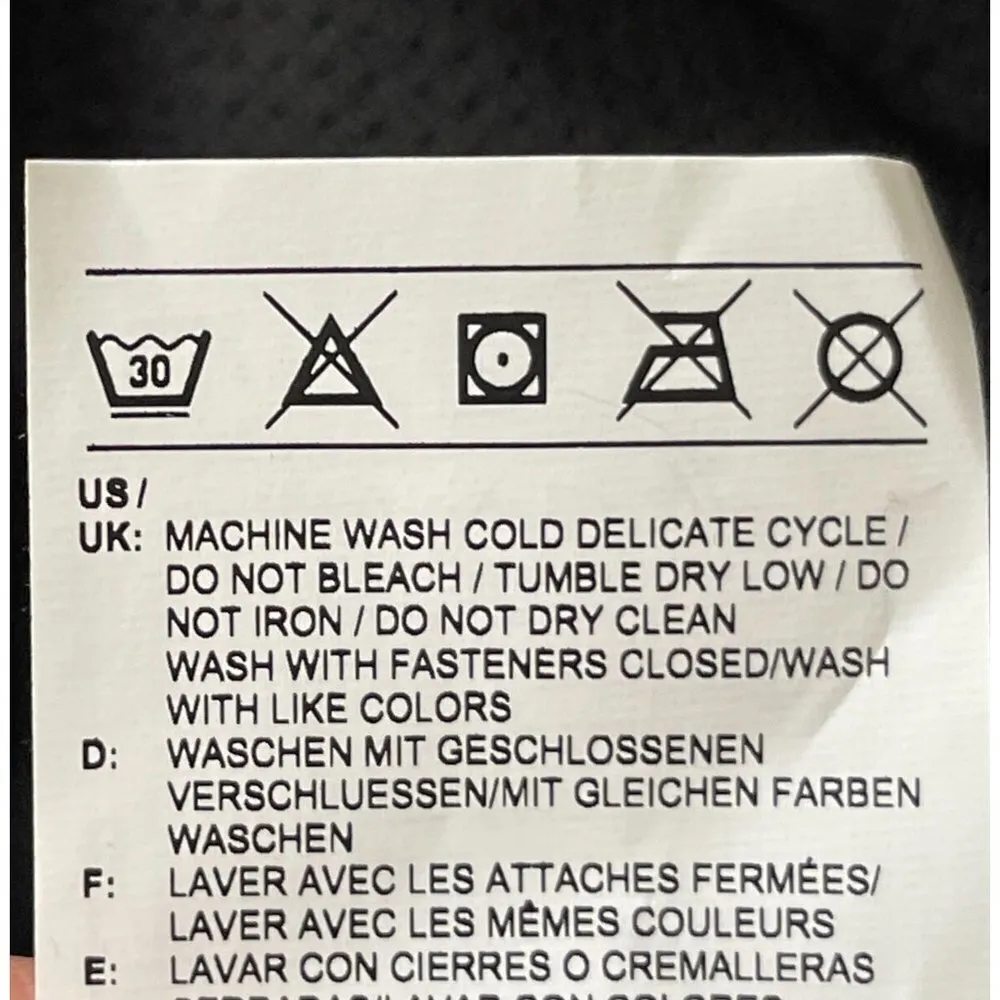 NWT Reebok High Low Full Zip Hooded Check Black Jacket Windbreaker 2X 18-20W - Image 7