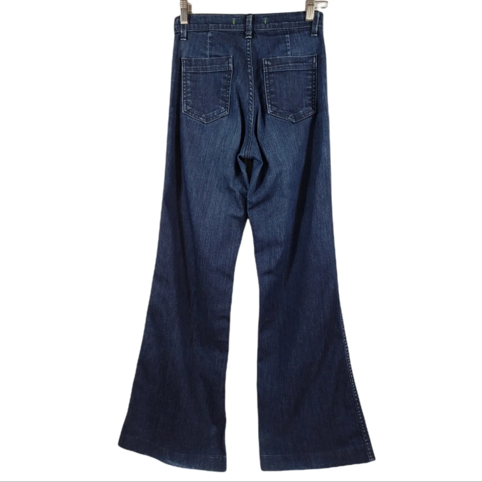 J Brand Luna Frare High Waisted Wide Leg Blue Jeans Size 25 - Image 3