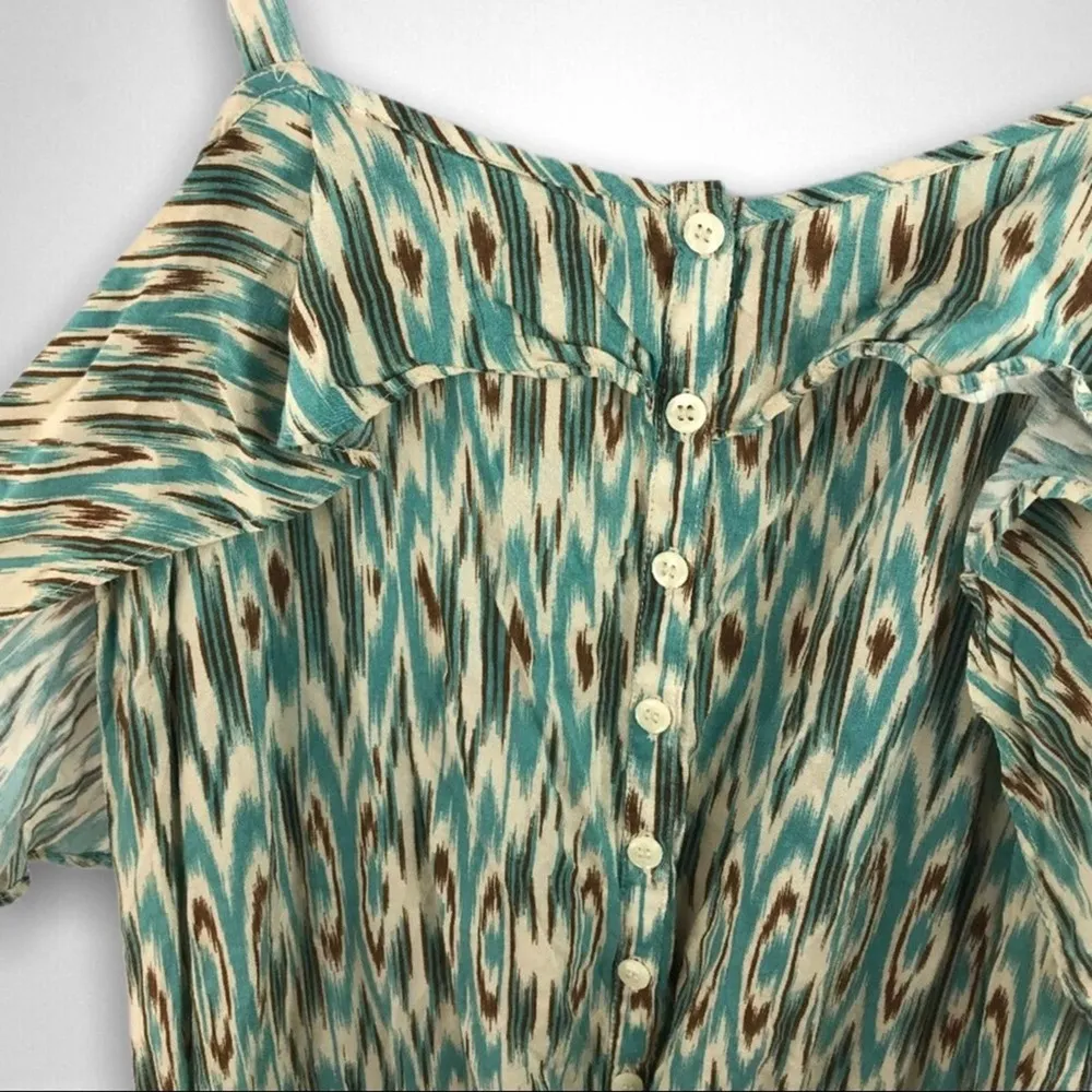 ANTHROPOLOGIE Lilka Boho Ikat Print Drop Waist Dress - Image 7