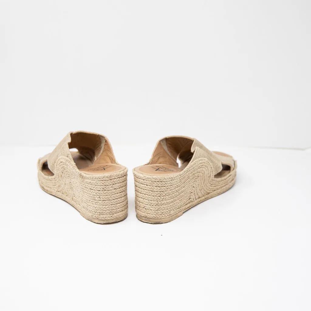 Aquatalia Women's Marina Round Toe Slide Silhouette Espadrille Wedge Heels 7 - Image 3