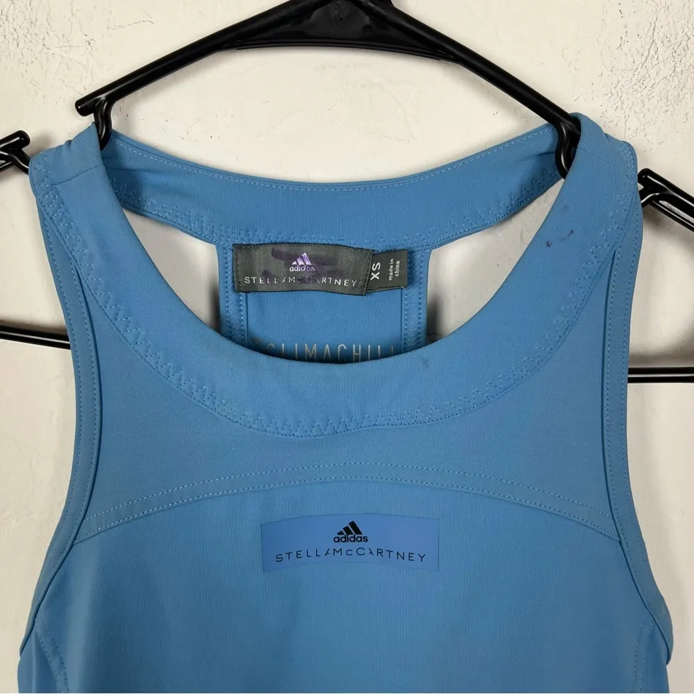 Adidas x Stella McCartney Blue Racerback Sports Bra Size XS - Image 2