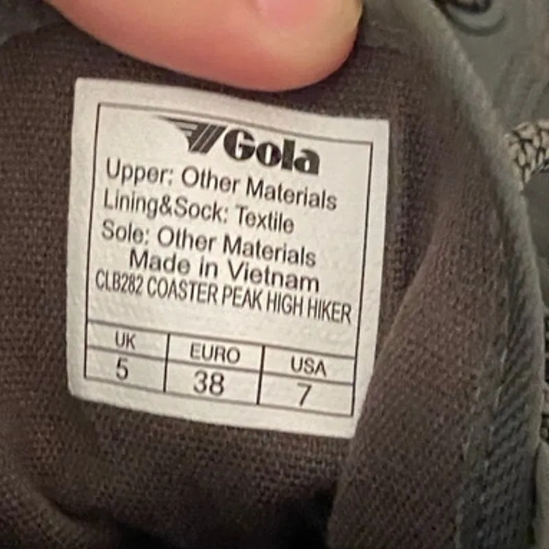 GOLA Classics Coaster Peak High Hiker Sneakers Size 7 Green - Image 7