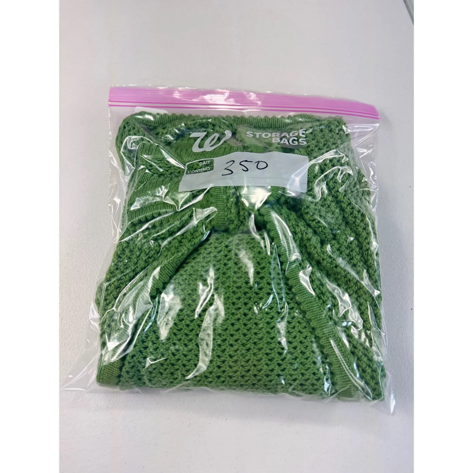 Christopher & Banks Tie Front Cardigan Knit Open Weave Green Womens M crochet - Image 8