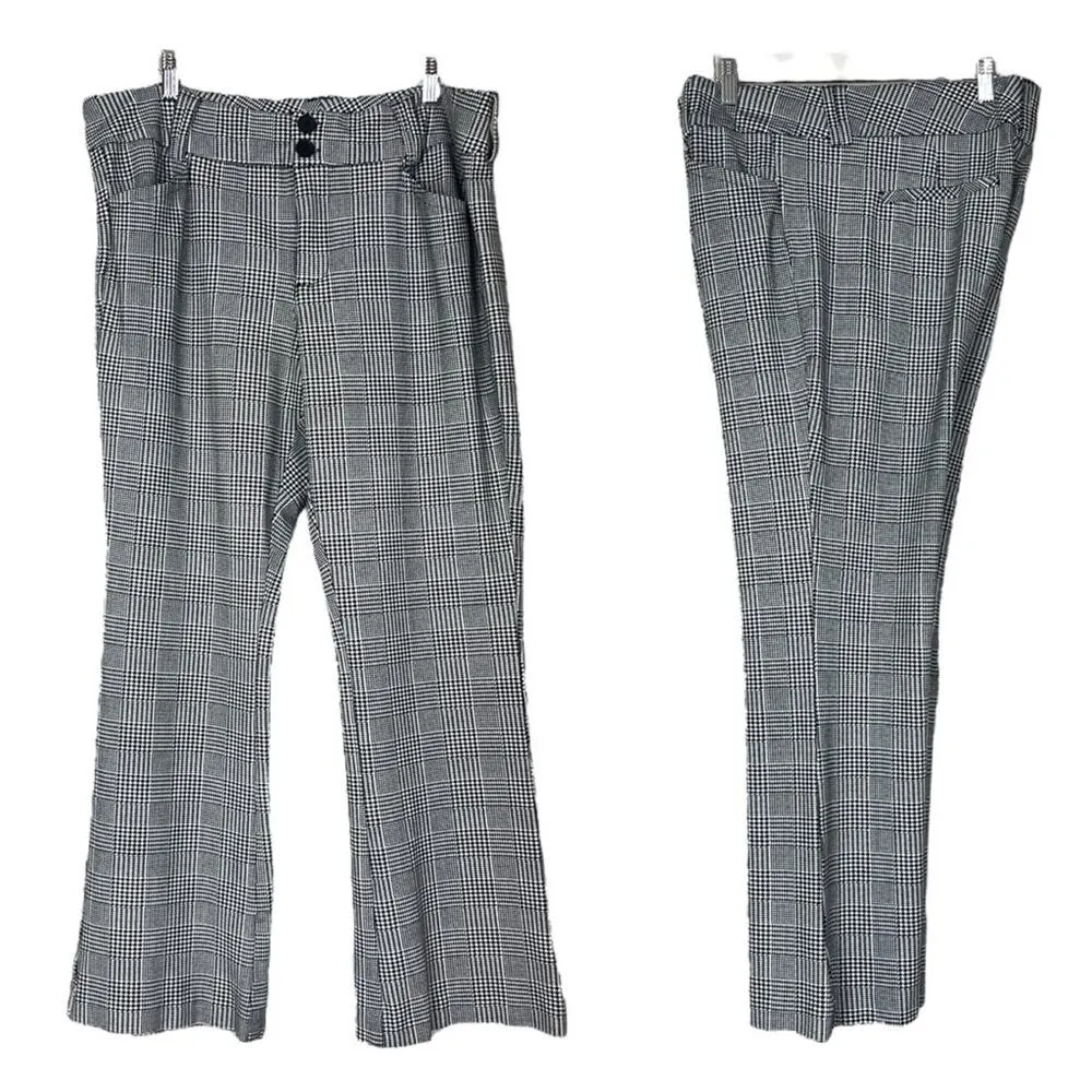 Torrid Pants Ponte Knit Stretch Mid Rise Bootcut Black Plaid Women Plus Size 18 - Image 10