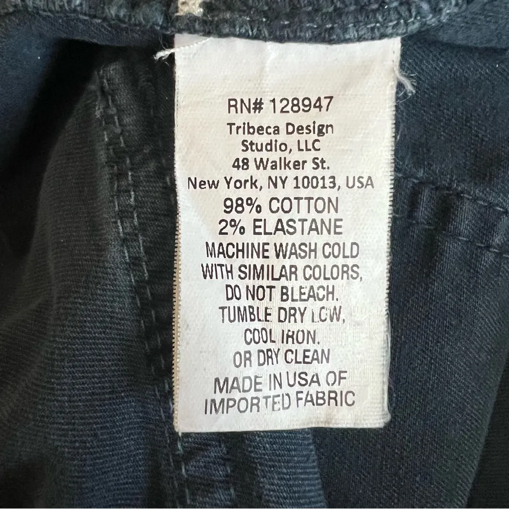 Nili Lotan Women’s French Military Cotton Twill Pants Size 4 Carbon Grey Black Gray - Image 10