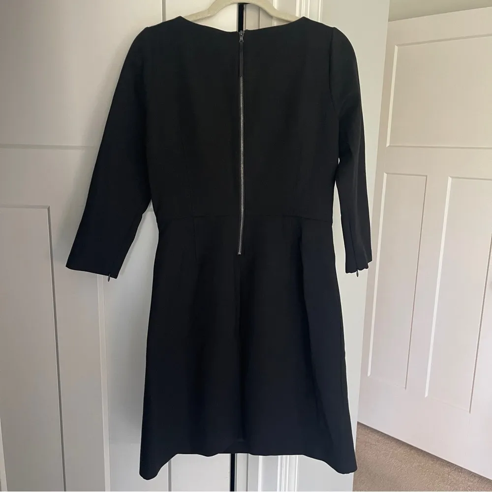 Spanx Black Perfect A Line Zip Sleeves Dress - Image 5