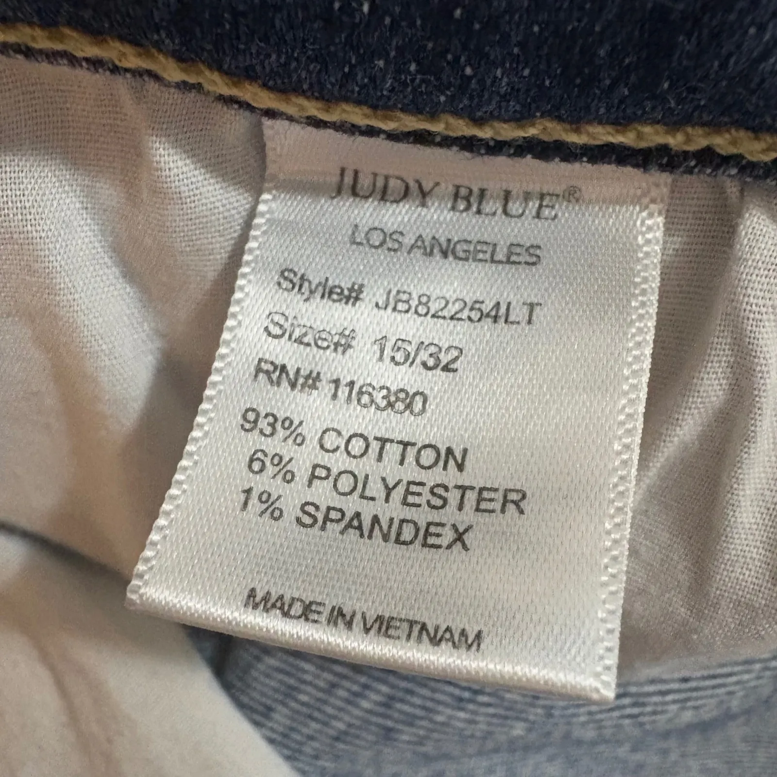 Judy Blue Womens Size 15/32 Light Wash Distressed Denim Skinny‎ Jeans - Image 9