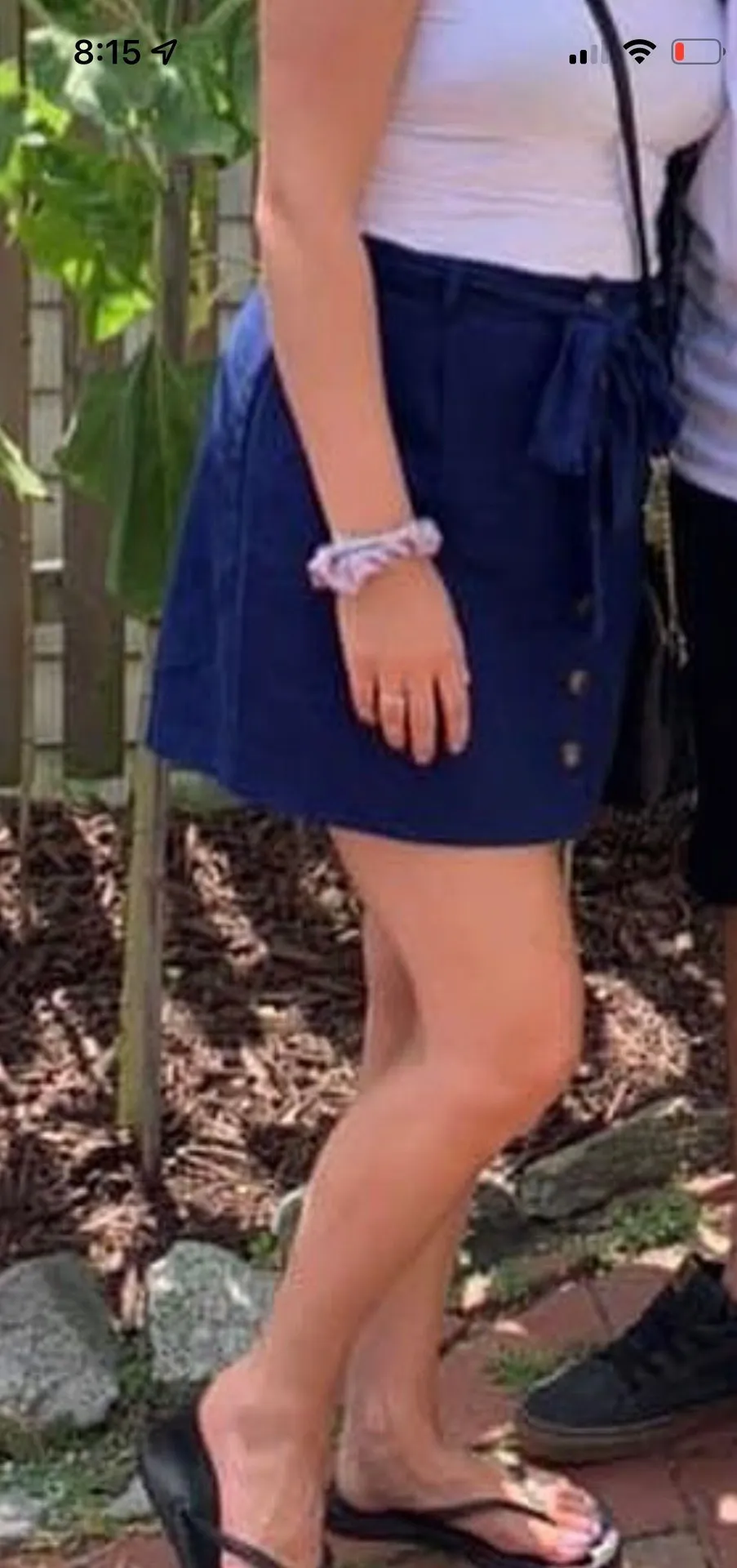 Linen Button Up Skirt - Image 3