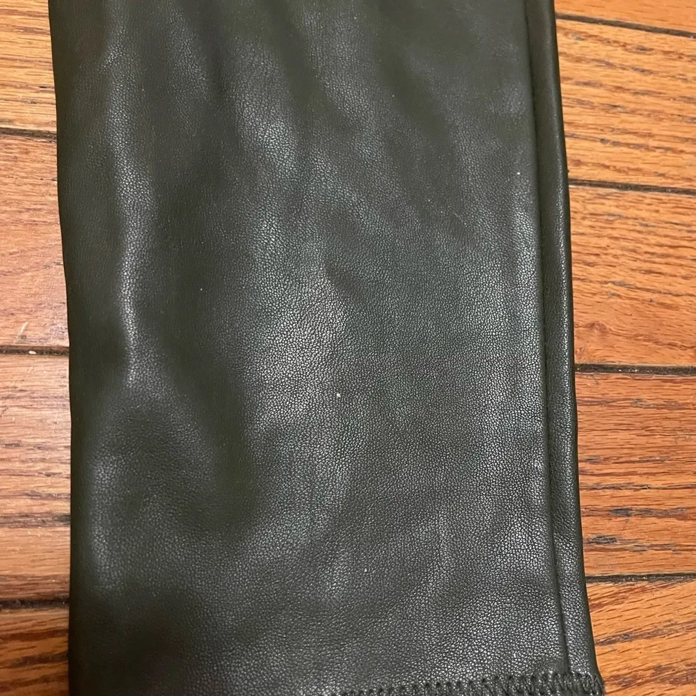 Free People Green Faux Leather Pants sz25 - Image 7