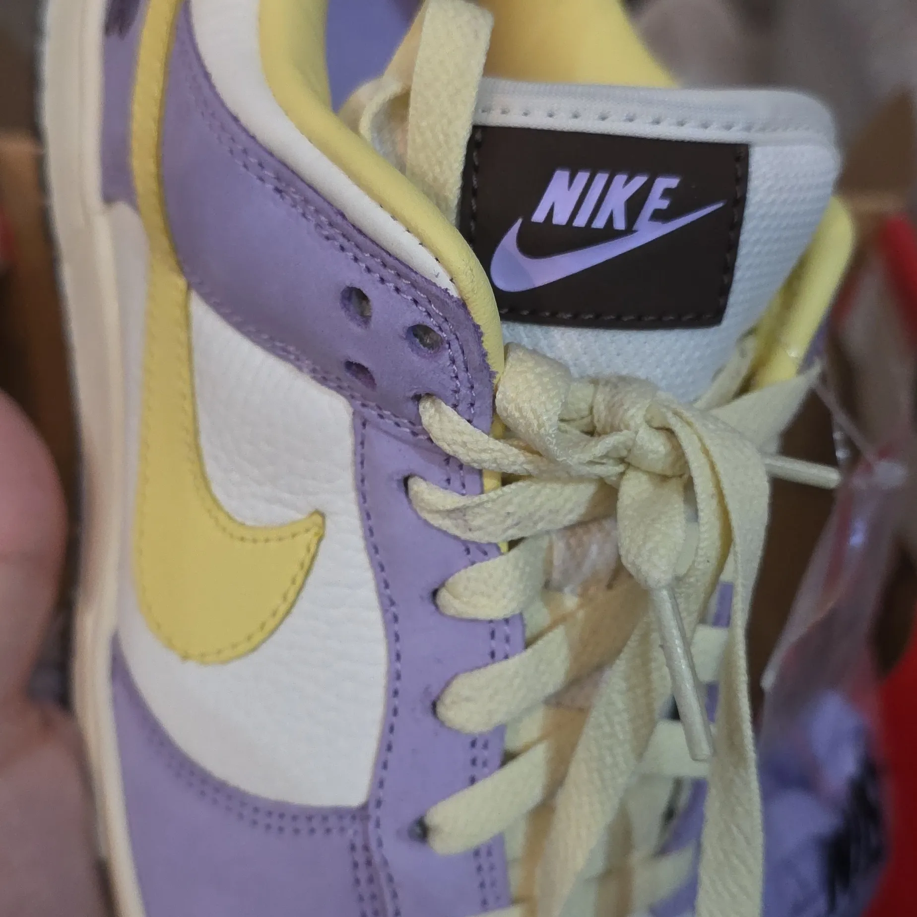 Nike Dunks Womens Size 7 FB7910 500 Lilac Bloom Purple White Basketball Flower - Image 6