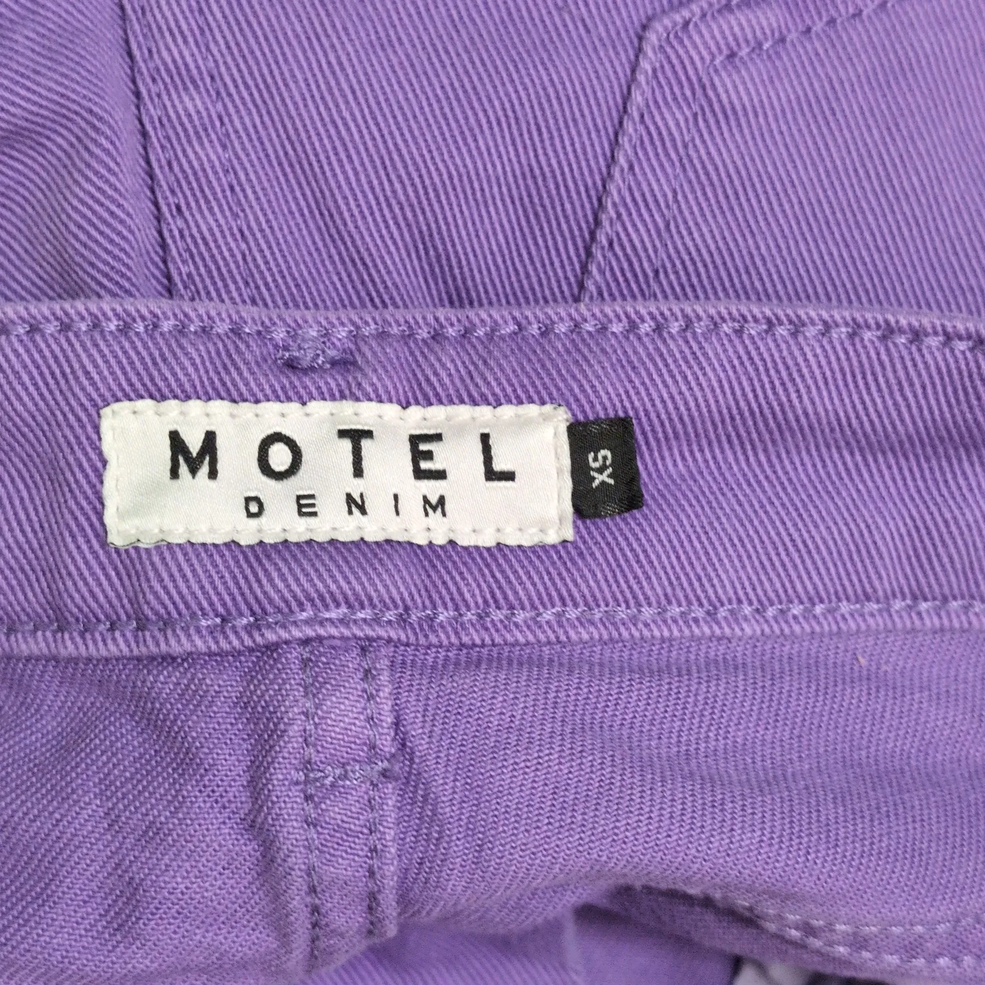 Motel Rocks Purple Button Closure 5-Pocket Casual Pants XS/33 - Image 7