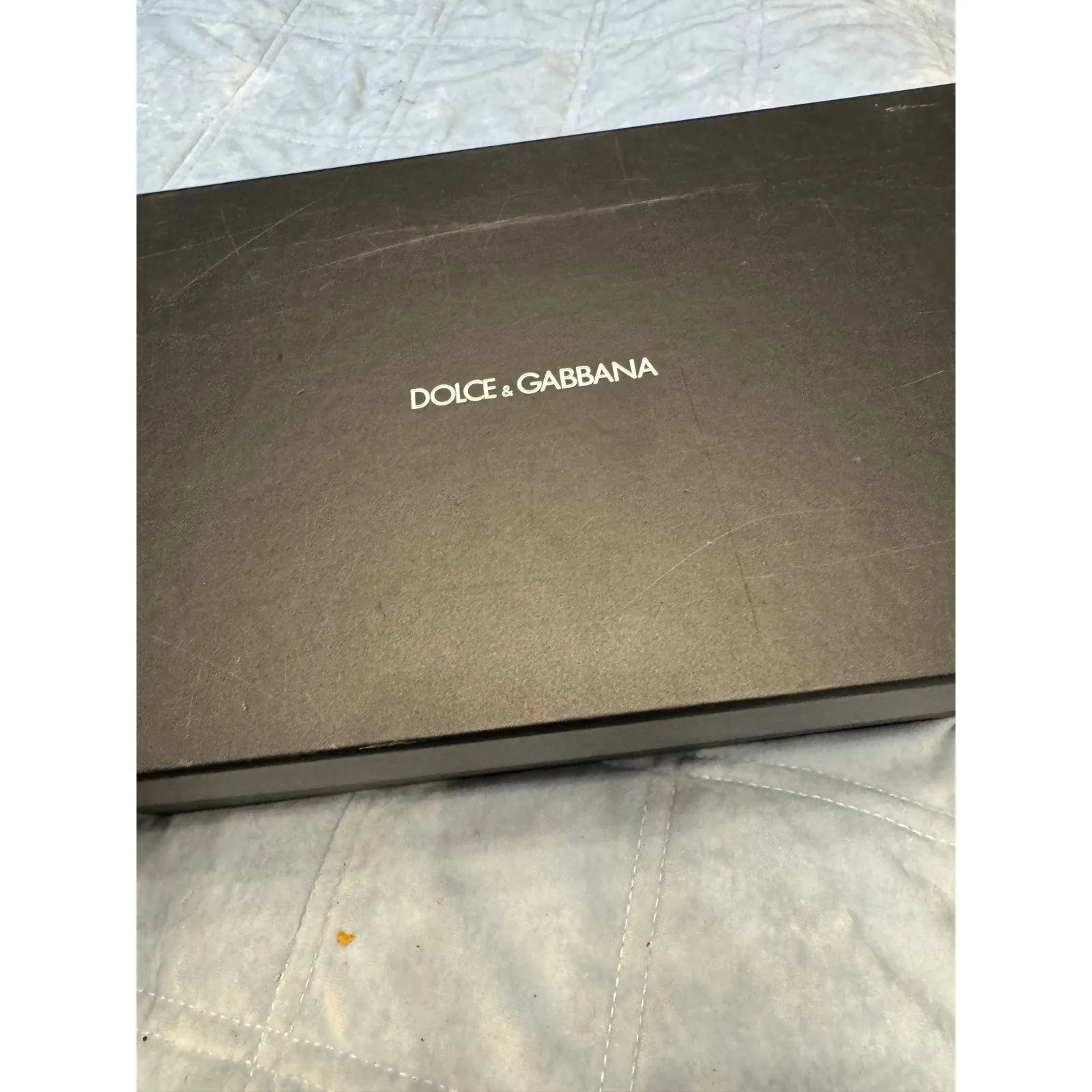 Dolce & Gabbana Pointed Toe Pumps Black Patent Leather Silver Heel Size 37 - Image 3