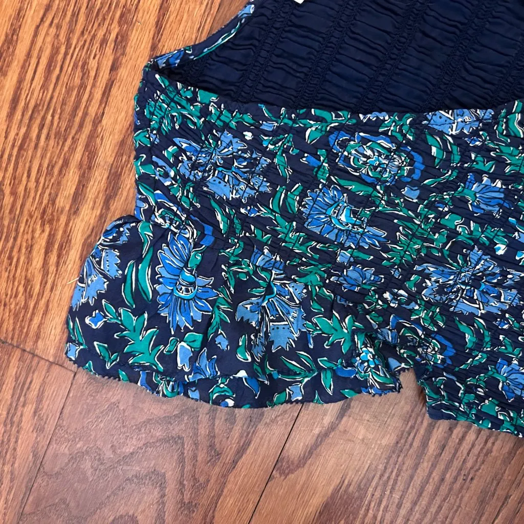 Vineyard Vines Floral Smocked Midi Dress In Anegada Floral Size XS Cap Sleeves - Image 5