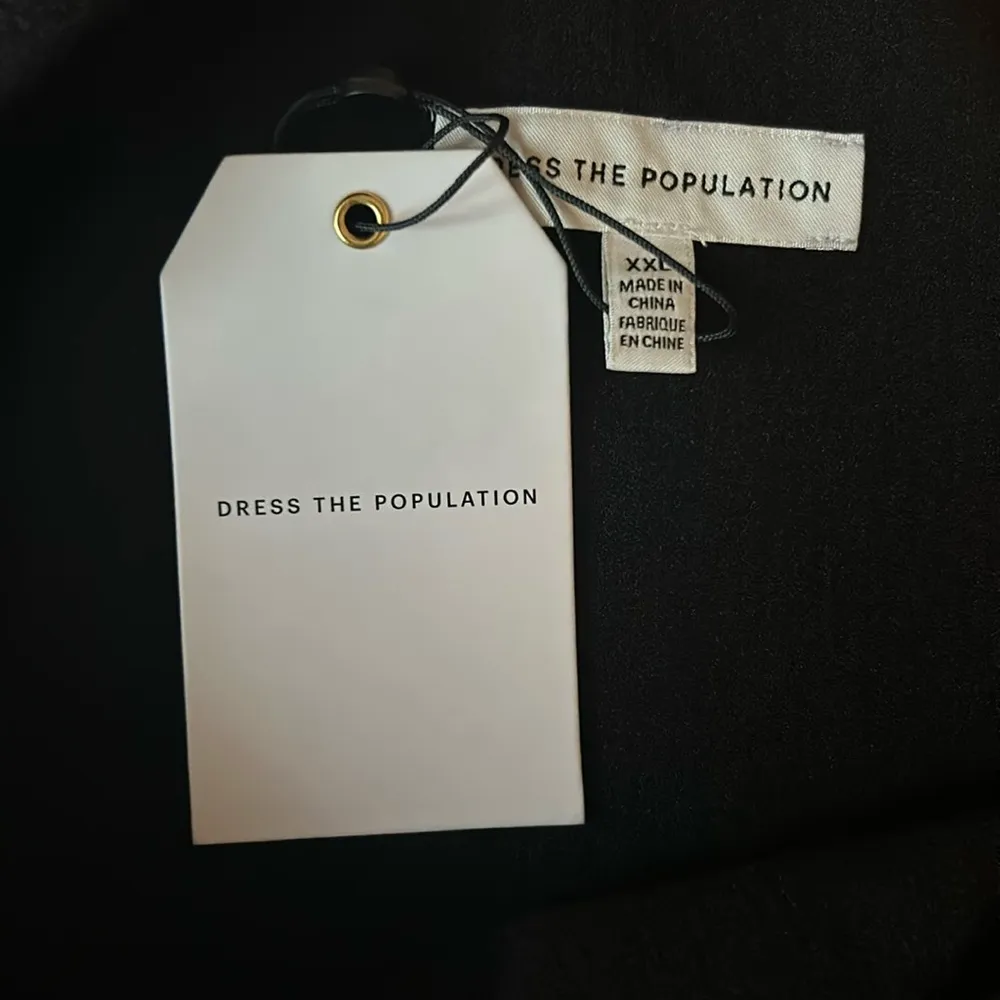 Tiffany One-Shoulder Midi Black Dress Size XXL NEW - Image 6