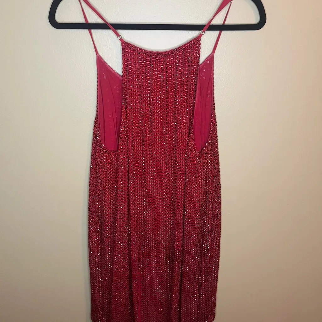 MLV Collection MLV Sparkling Red Sequin Dress - Image 9
