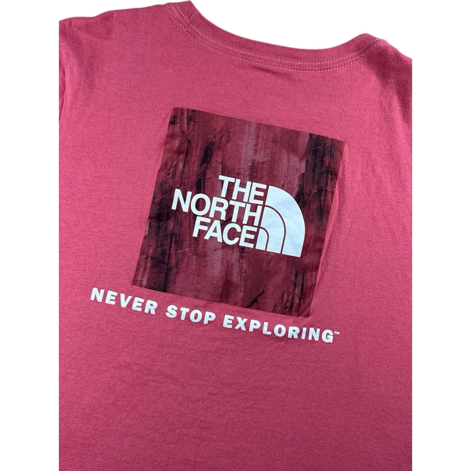The North Face T-shirt  Women’s Medium Pink Short Sleeve Graphic Box Outdoors‎ - Image 5