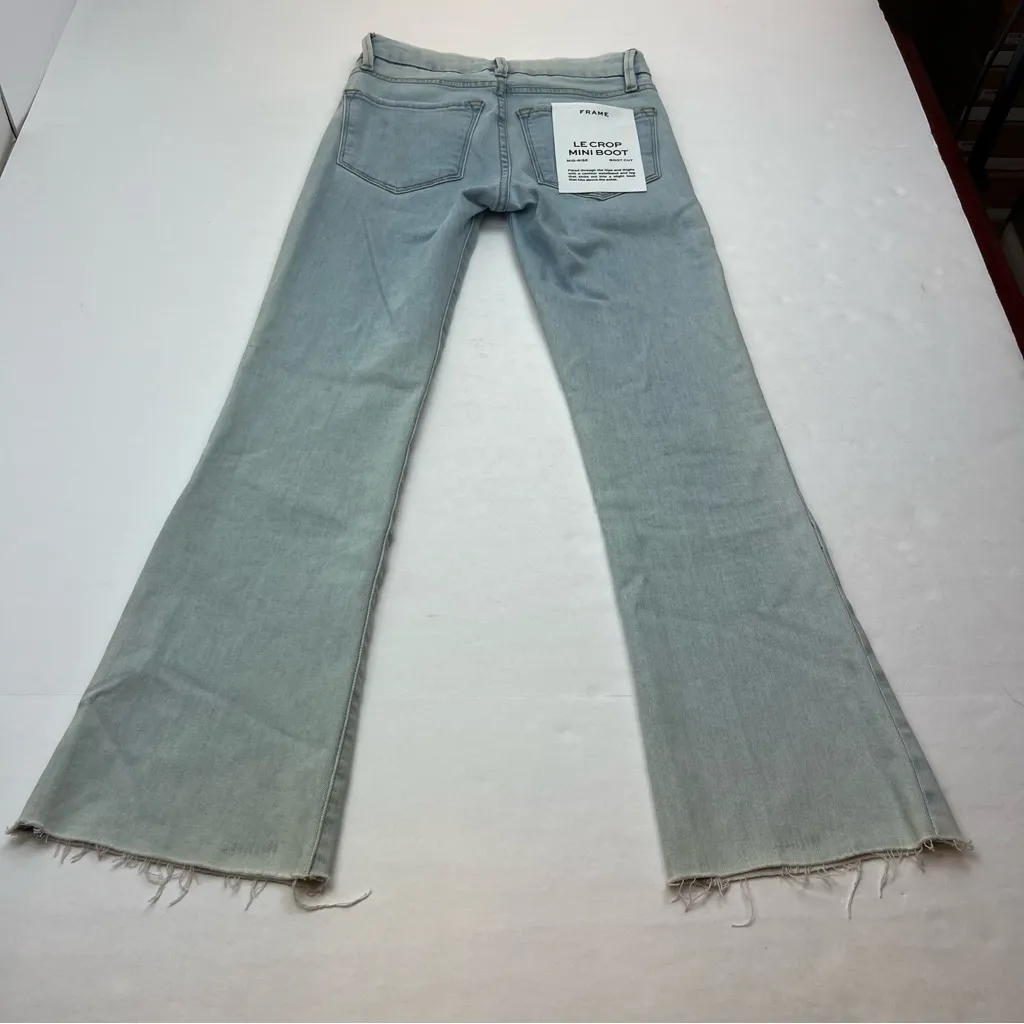 Frame Le‎ Crop Mini Boot Cut Denim Jeans Womens Size 23 Mid-Rise Blue NEW - Image 15
