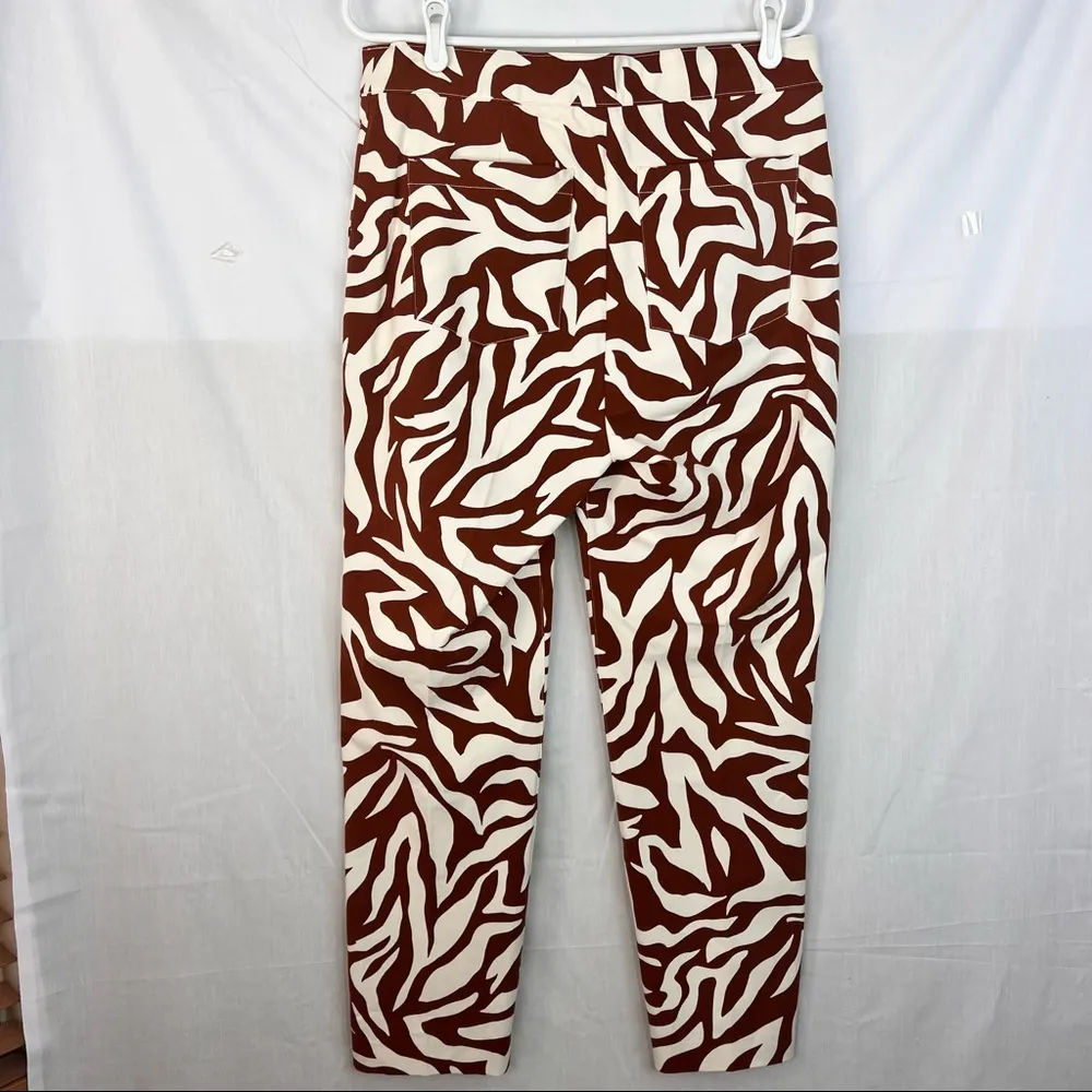 NWOT SPANX  On the Go Printed Ankle Slim Straight Pant Zebra Stripe Sz LTall - Image 7
