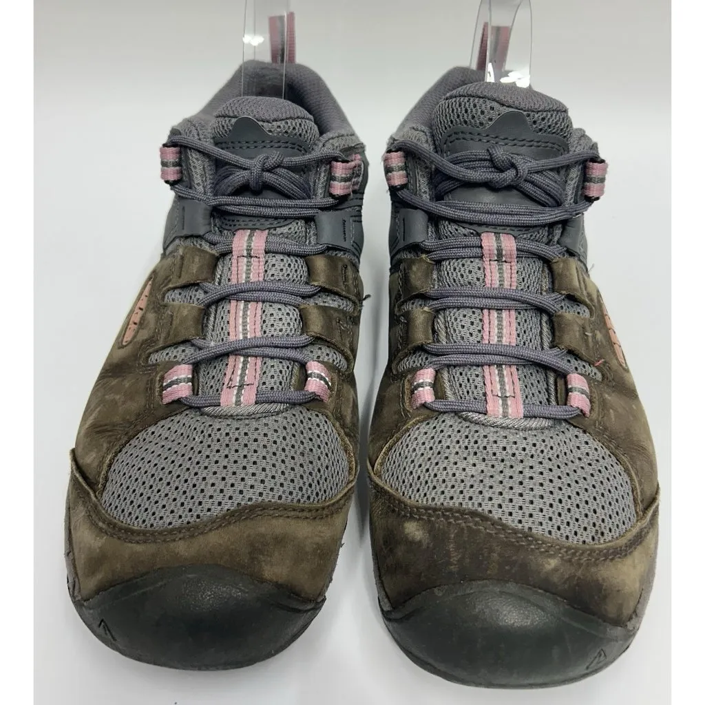 Keen Steen Vent Hiking Shoes Womens Size 10 Gray Leather Outdoor - Image 3