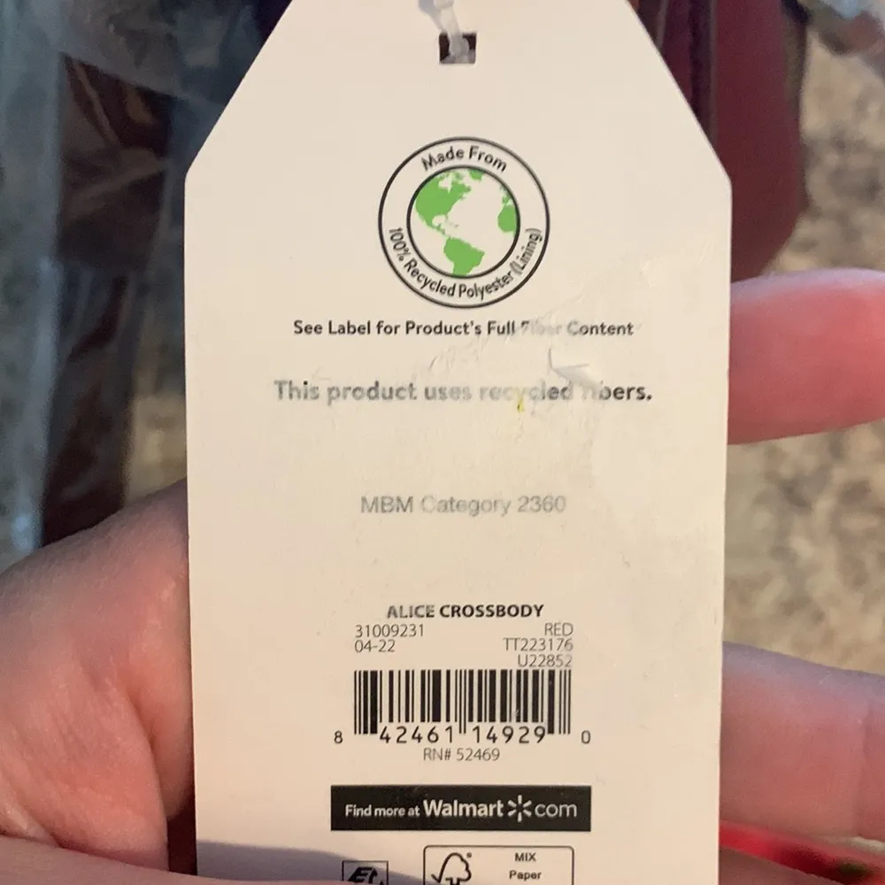 Time And Tru NWT Alice Crossbody red brown snake print leather - Image 8