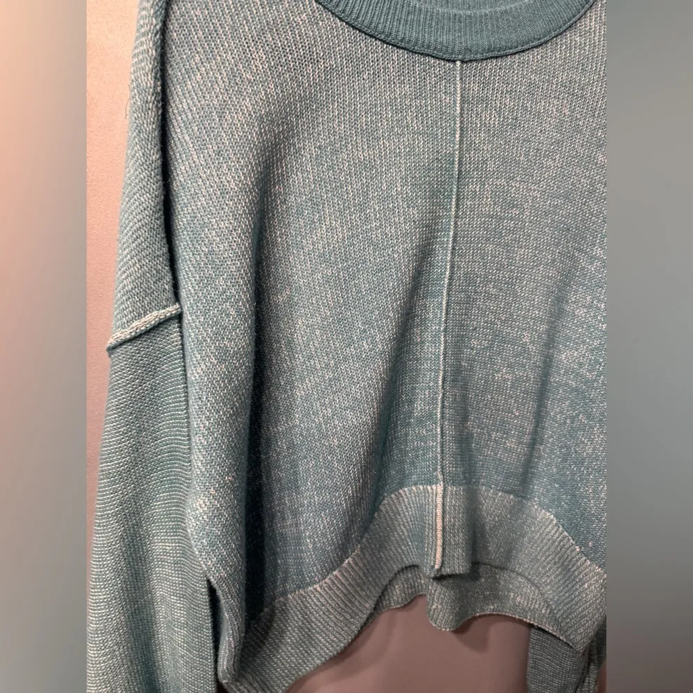 SO Boxy Sweater, balloon sleeves, blue, Size medium - Image 4