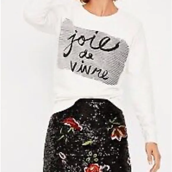 New Women's Anthropologie Maeve, Garden Glitz Sequin Embroidered Skirt sz 0 - Image 2