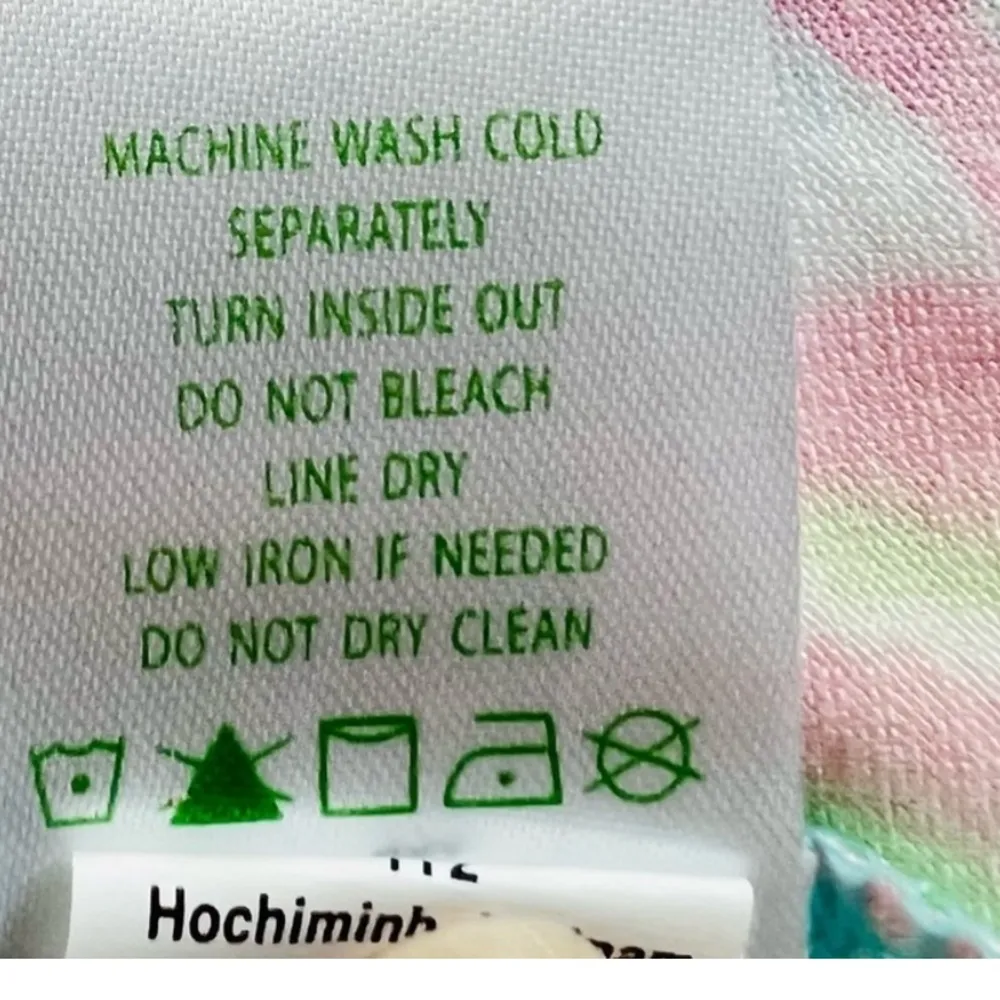 LILLY PULITZER PINK GREEN WHITE OPHELIA CROC MY WORLD DRESS XS - Image 10