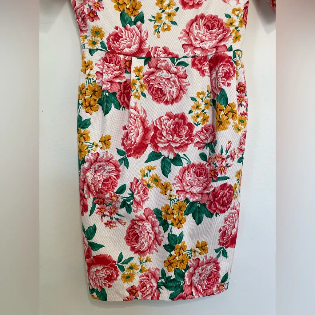 ASOS DESIGN Wiggle Mini Dress Floral Print Size 2 NWT - Image 6
