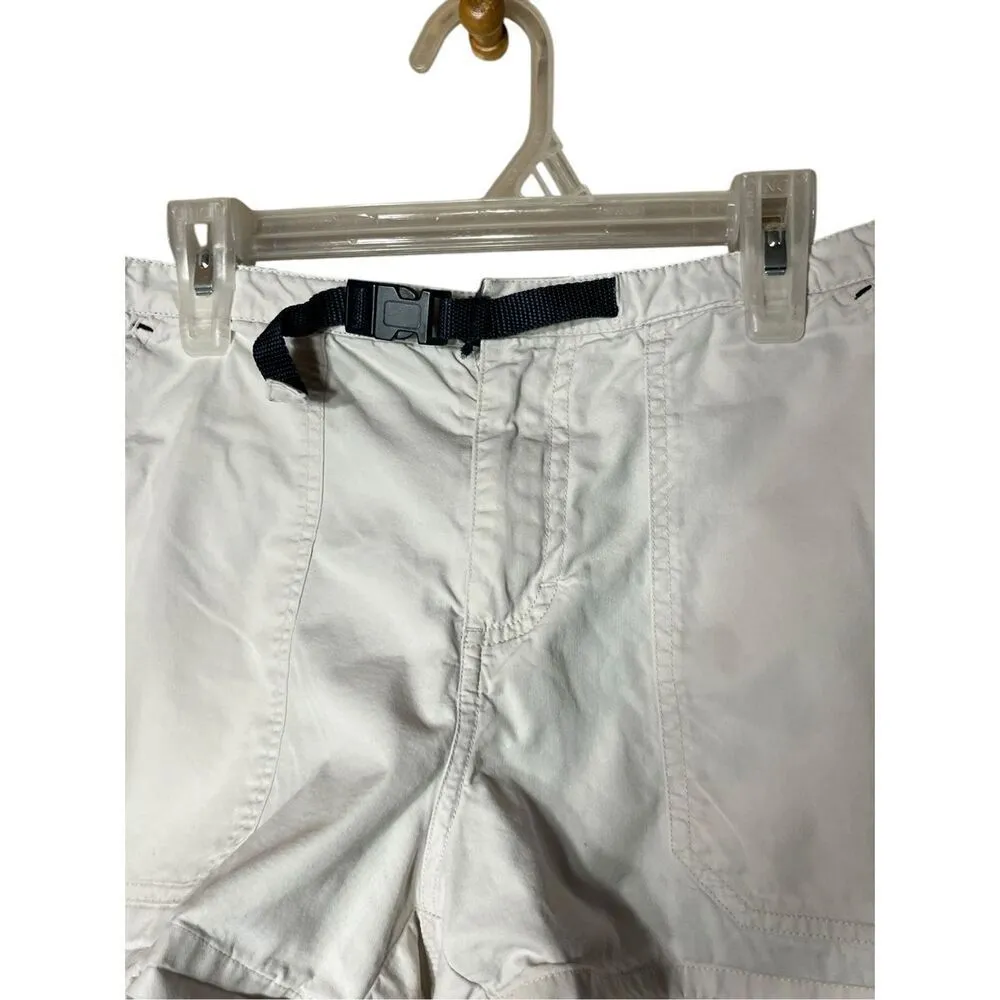 Vintage Periscope Y2K Buckle Waist Shorts Cream Colored Shorts‎ Size 9 - Image 5