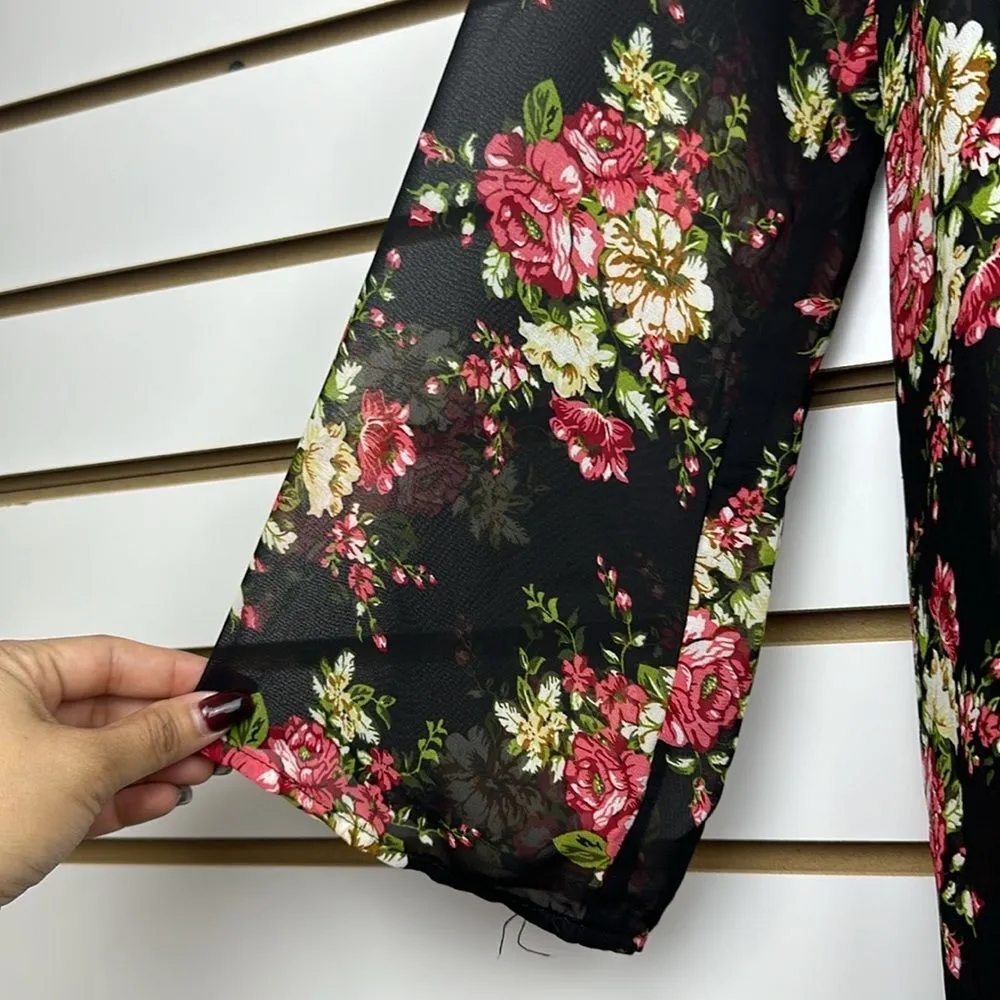 Sz S Sheer Dropped Shoulders Cardigan/Kimonos/Espadrilles/Cover Up - Image 6