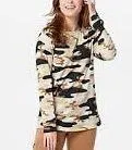 Denim & Co Heavenly Jersey Camouflage Long Sleeve Top - Image 2
