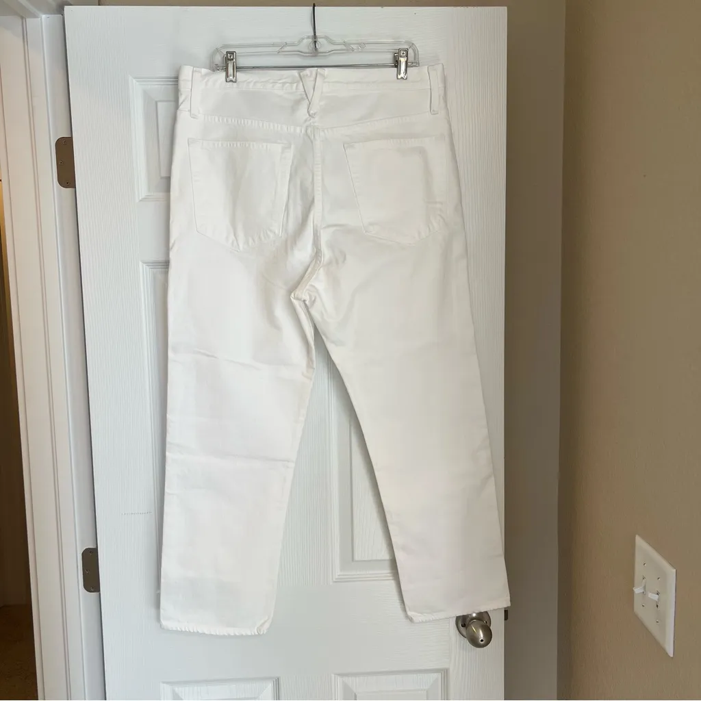 NWT J. Crew Point Sur White Denim Jeans Women’s Size 32 Shoreditch Strai… - Image 2