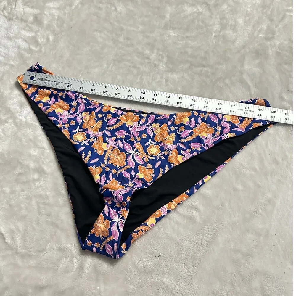 J.Crew 2 Piece Bikini Set Women's Plus 2X Blue Orange Pink Halter NWT - Image 9