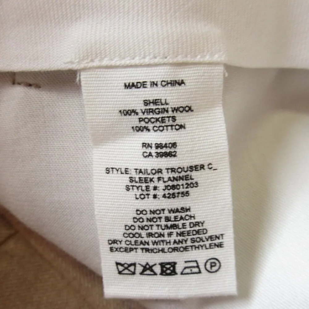 NWT THEORY Tailor Trouser C in Light Camel Melange Sleek Flannel Crop Pants 16 - Image 8