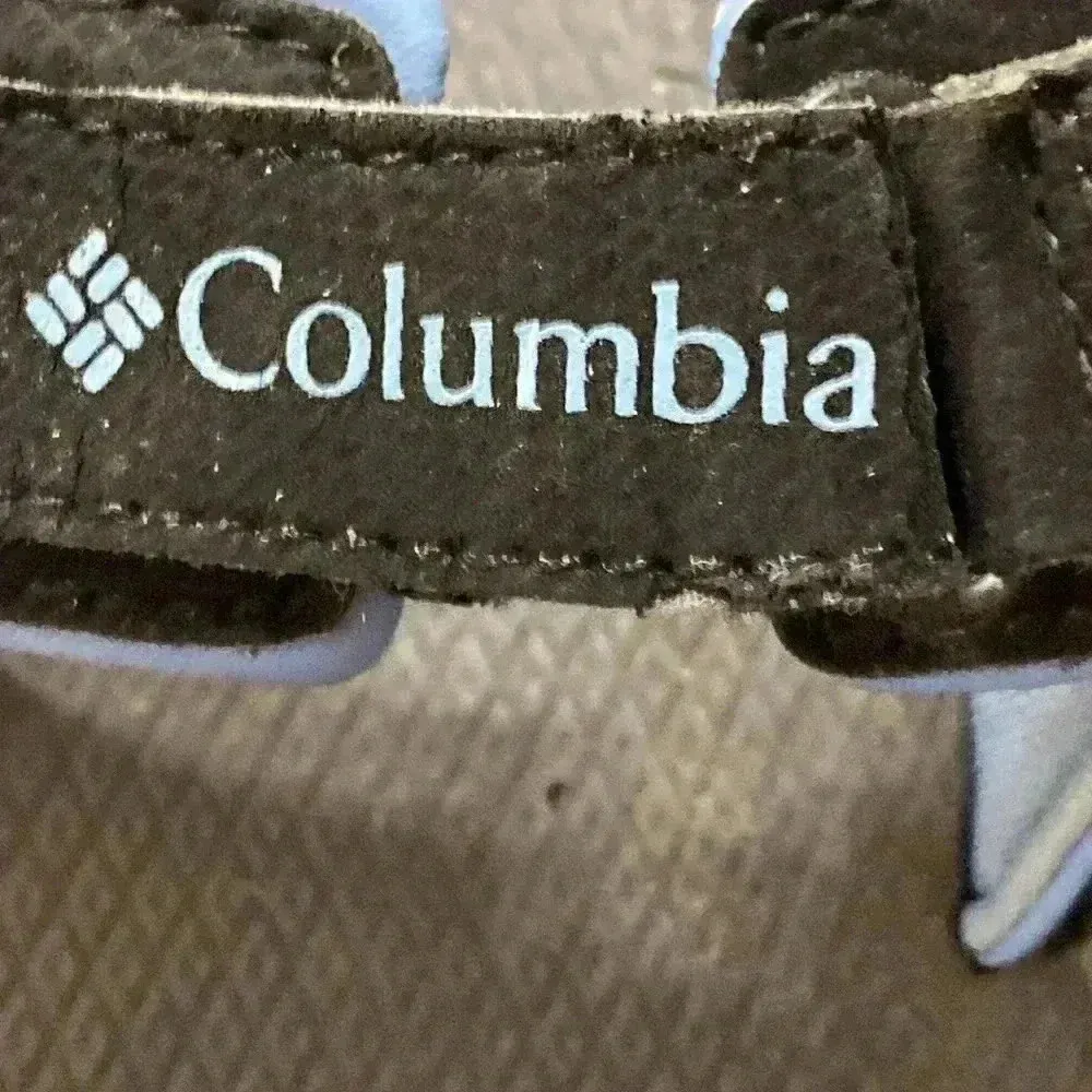 COLUMBIA WO SIZE 7  SANDALS DOUBLE HOOK LOOP ADJUSTABLE STRAPS BLUE BLACK - Image 6