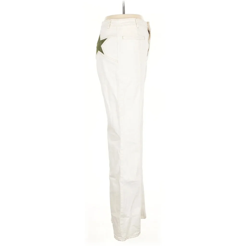 White Firecracker Flare Jeans - Image 4