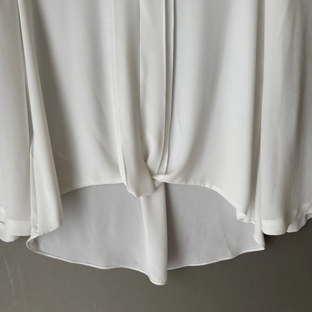 BCBGMAXAZRIA sz XS white‎ career blouse - Image 3