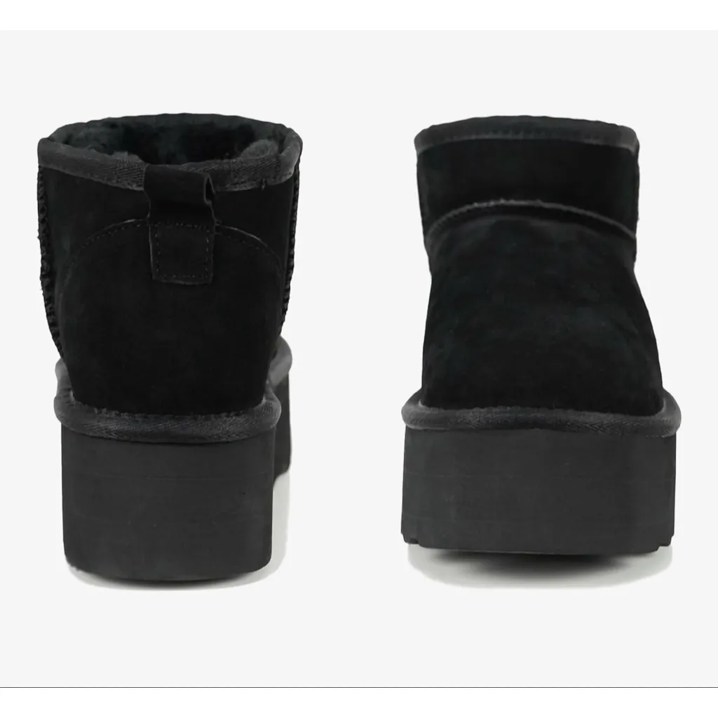 NEW Ultra Mini Platform Classic Short Ankle Cloud Fur Lined Anti - Image 6